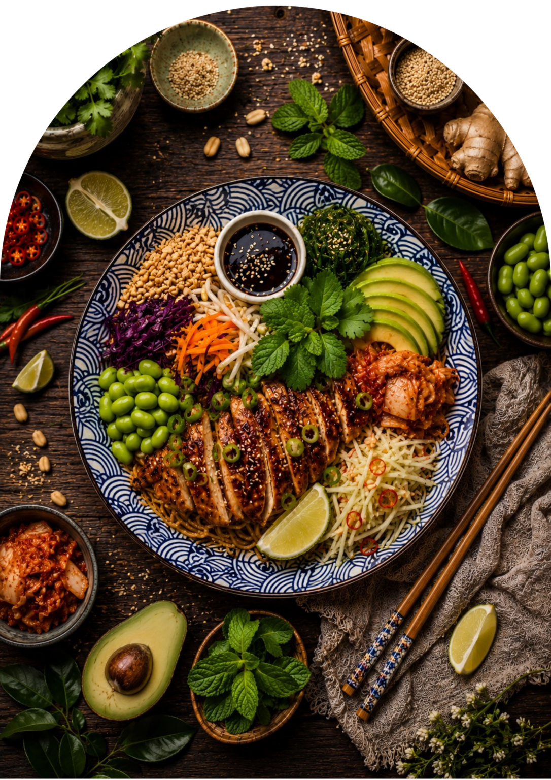 Färgstark Thai fusion bowl från Sinlapa
