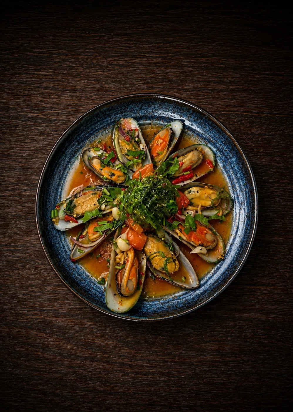 Siam mussel salad