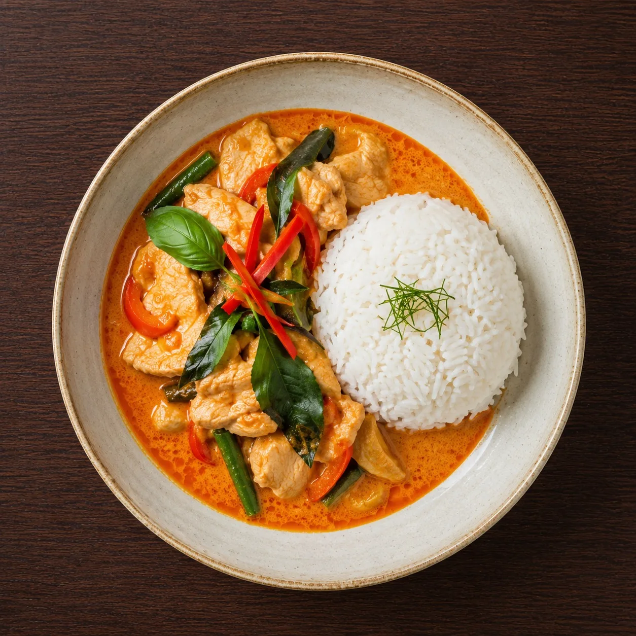 Chicken red curry
